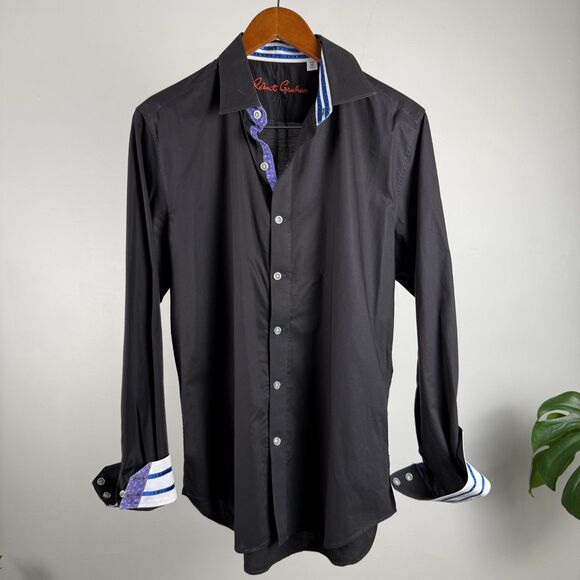 3 Robert Graham Men’s Shirt Bundle, Size Medium – Three Piece Lot, 100% Cotton - Picture 7 of 15
